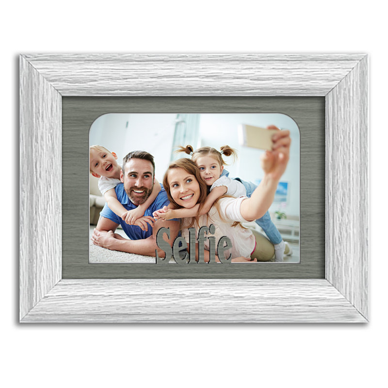 Oak Solid Wood Picture Frame with Mat, Horizontal