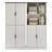 Hailiey 3 Pieces Office Set,Writing Desk,6 Drawer Dresser and Bookcase-114229804
