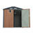 6X8ft Outdoor Steel Storage Shed, Lockable Metal Tool Shed For Patio, Garden & Backyard Storage-117197600