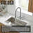 Industrial Single-Handle Spring Spout Kitchen Faucet with Pull-Down Sprayer-122625941