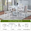 Ensemble de table de salle à manger en bois 5 pièces, ensemble de table de cuisine avec table carrée et 4 chaises rembourrées, table de salle à manger en bois avec décoration en cristal et ensemble de chaises pour la cuisine, la salle à manger-1482677494-1482677488