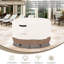 Housse de table ronde d'extérieur robuste et imperméable pour ensembles de table et chaises de patio-1400783930