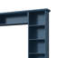 Meuble télé mural élégant de style campagnard avec 4 tiroirs pour téléviseurs jusqu'à 70 pouces, bleu