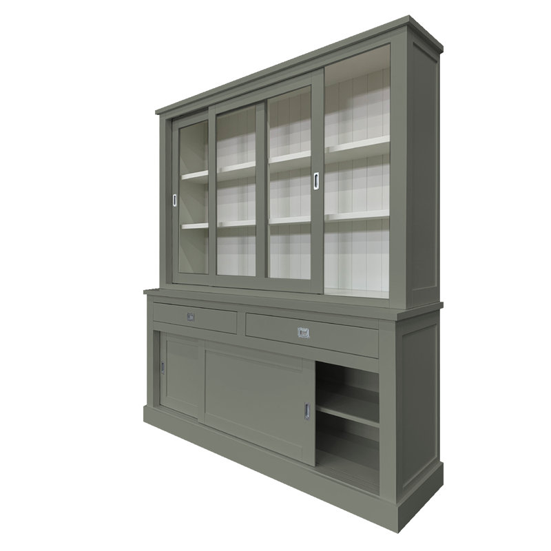 Antione Display Cabinet, Concrete Grey 