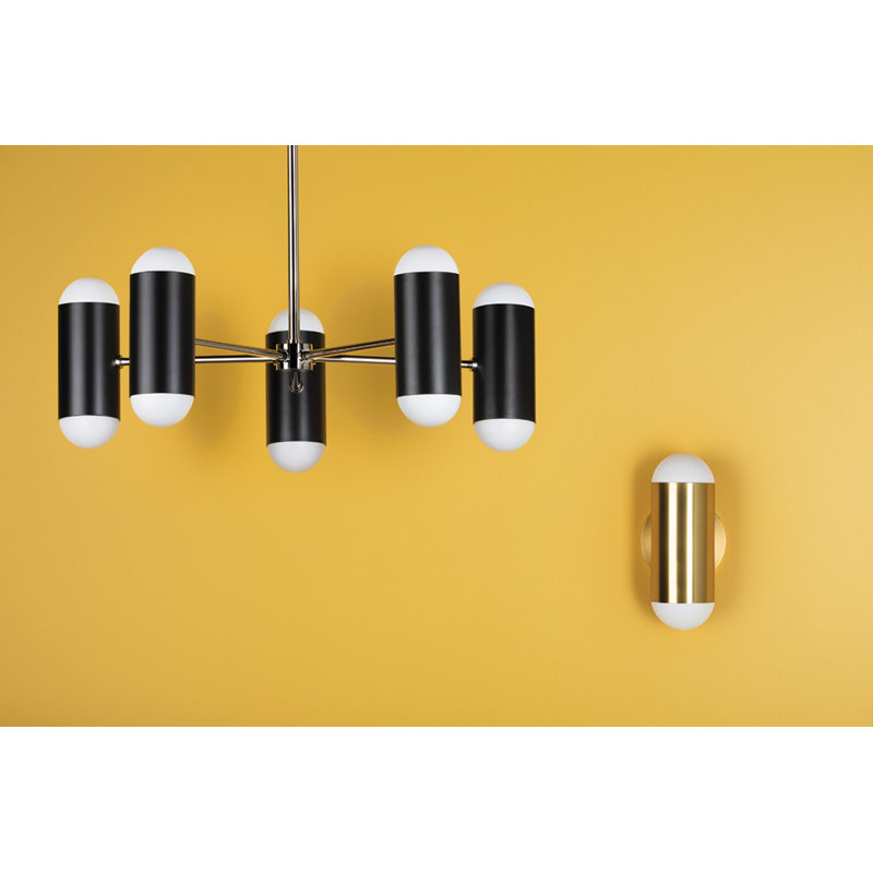 Kira 2 Light Wall Sconce, Aged Brass