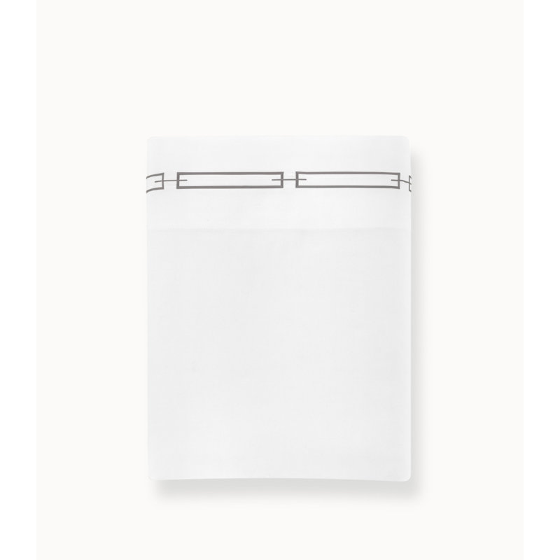 Stanza 420 Thread Count Egyptian-Quality Cotton Flat Sheet, Linen, Twin Flat Sheet