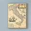 «Italy Map» par Vision Studio - impression sur toile tendue-33522714