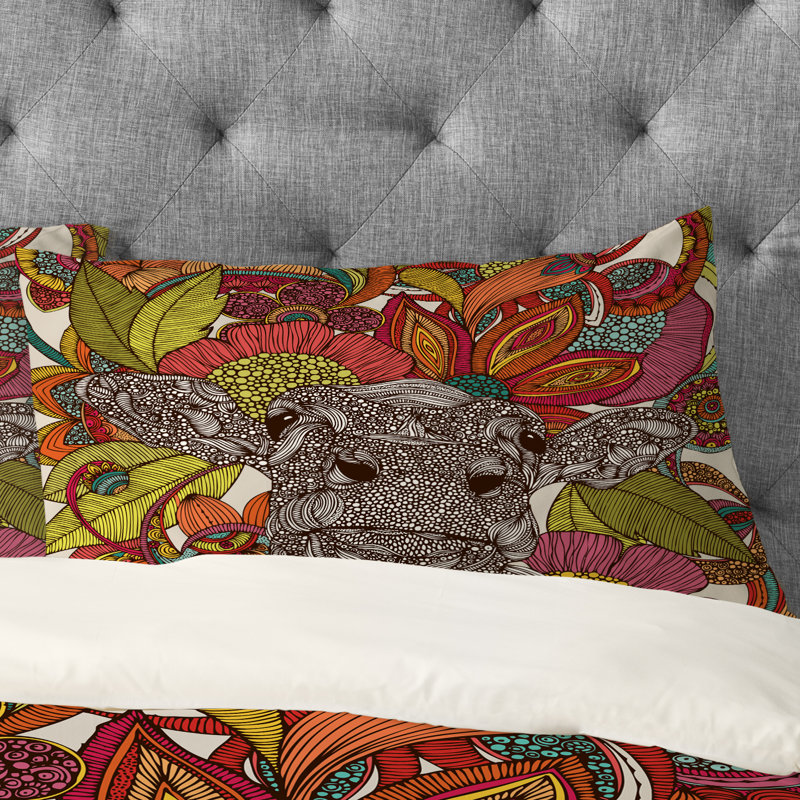 Arabella and Flowers Pillowcase, Standard