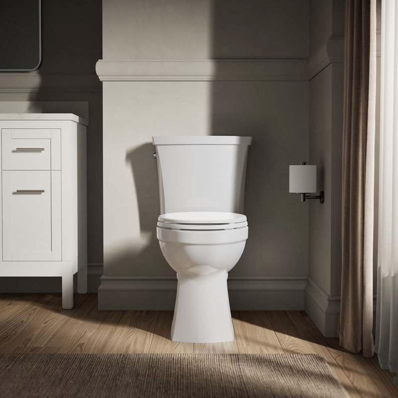 Cuvette de toilette allongée Kelston, Blanc