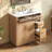 Cony 36" Bathroom Vanity with Ceramic Sink, Soft-Close Double Doors & 4 Drawers