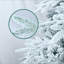Arbre de Noël artificiel enneigé 6 pi avec 400 lumières incandescentes blanc chaud, embouts 1931, pin enneigé PE + PVC avec branches à mémoire de forme partielle, support en métal pliable pour les fêtes