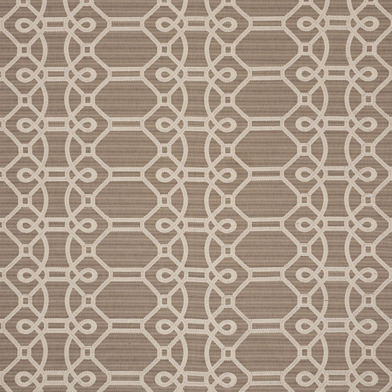 Ziz Embroidery Fabric, Mocha