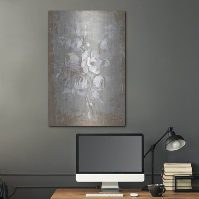 'Delicate Floral 2'  by Danhui Nai Metal Wall Art