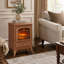Foyer électrique de 56 cm (22 pouces), poêle sur pied avec flammes et bûches DEL réalistes, protection contre la surchauffe, 750 W/1500 W-597061954