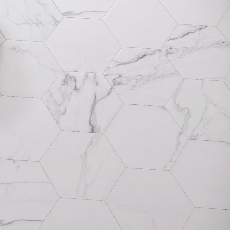 Carrelage à motif hexagonal statuarietto 8 "x 9" Prisma