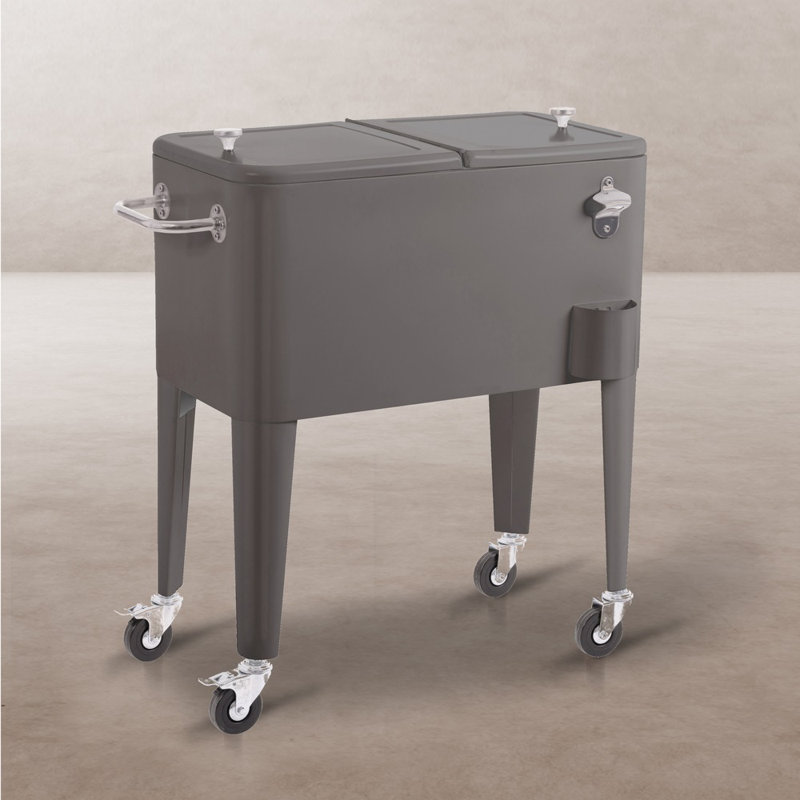 Banbridge Symple Stuff 56L Serving Station / Cart Cooler with wheels, Grey