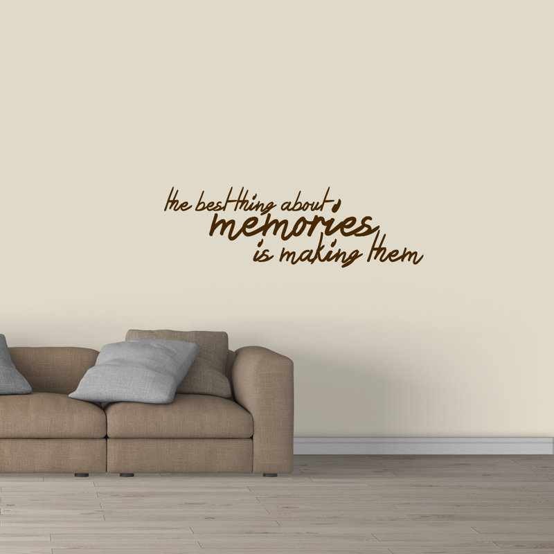 Text & Numbers Wall Decal, Chocolate Brown