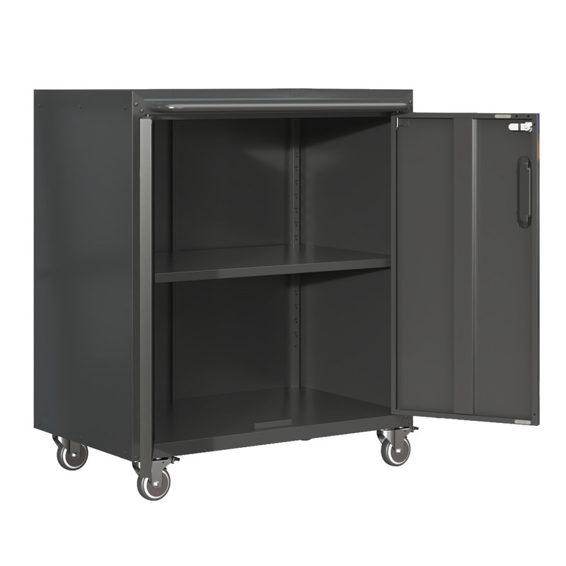 29.5''W Metal Removable Garage Storage Cabinet with Adjustable Shelf-Durable Tool Cabinet.
