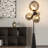 Black+Smoky gray Iron + Acrylic Free form Floor Lamps-16166998