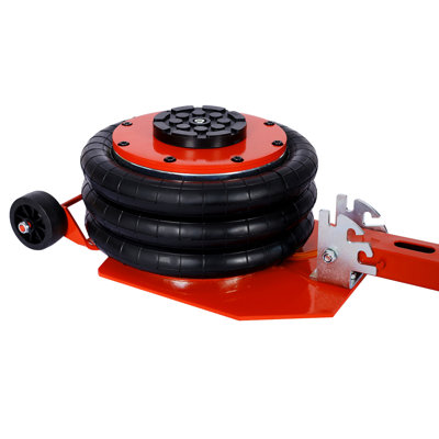 3T Triple Bag Air Jack ,Pneumatic Jack 3 Bag ,Lifting 16In Capacity  6600Lbs,Easy-Collapsing Terrain,Red Color