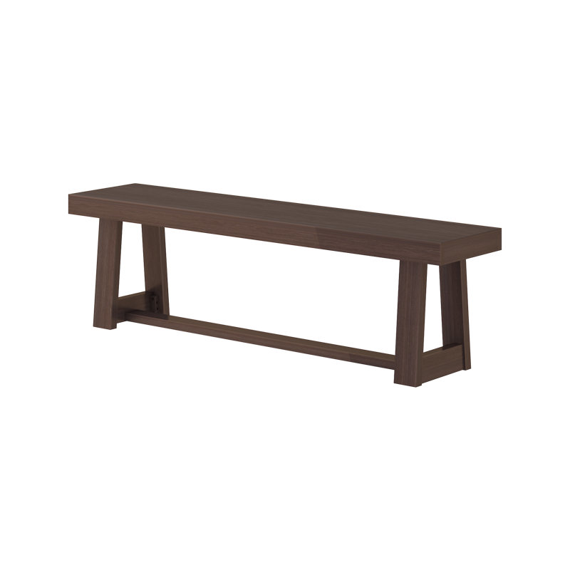 Linzy Classic Wood Bench, Walinut
