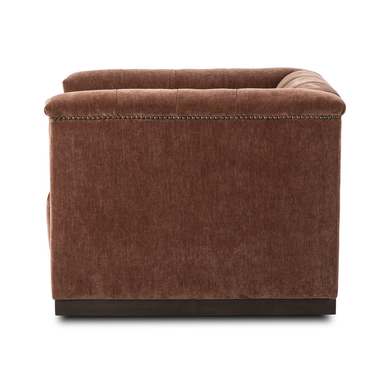 Maxx Swivel Chair, Amici Tobacco Velvet