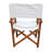 Folding Chair Wooden Director Chair Canvas Folding Chair  Folding Chair  2Pcs/Set   Populus + Canvas (Color : White)-130038362