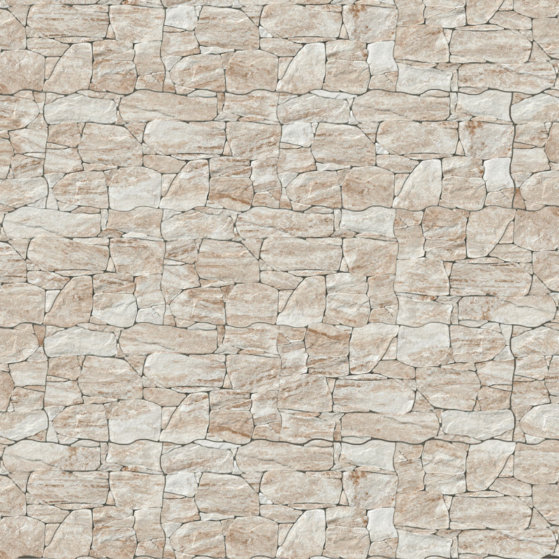 Caldera Roques 13" x 25" Porcelain Stone Look Wall & Floor Tile, Beige