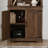 70" H X 31.5" W Standard Bookcase With Wood Doors-384282544