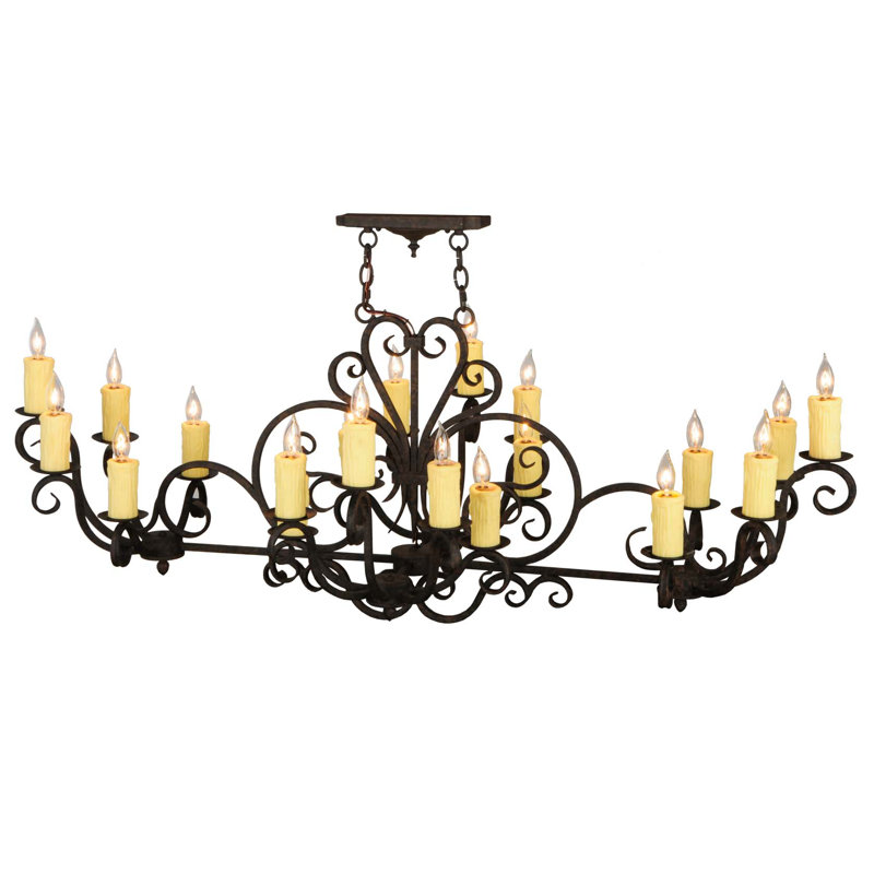 Lustree 20 lumières façon bougie Brilliana