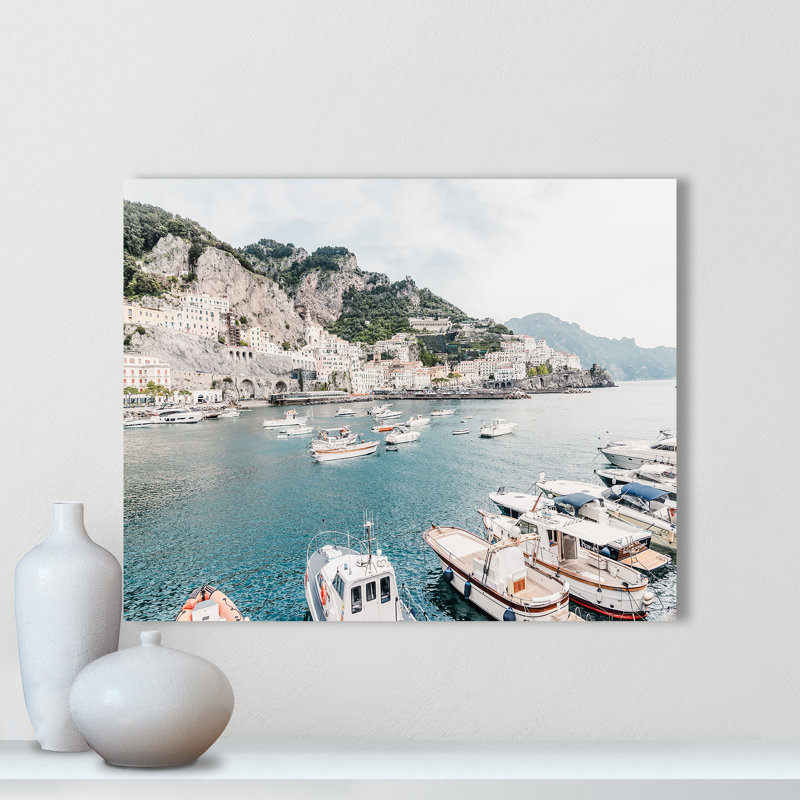 Imprimé Amalfi , Ne s’applique pas, L 20 po x H 16 po, Toile tendue