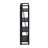 23.6"W×49.2H Steel Folding Etagere Bookshelf，No Assembly