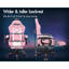 Gaming Chair With RGB LED Light 8-Point Massage Computer Office Chair With Lumbar Support Footrest Red & Black-1164260202