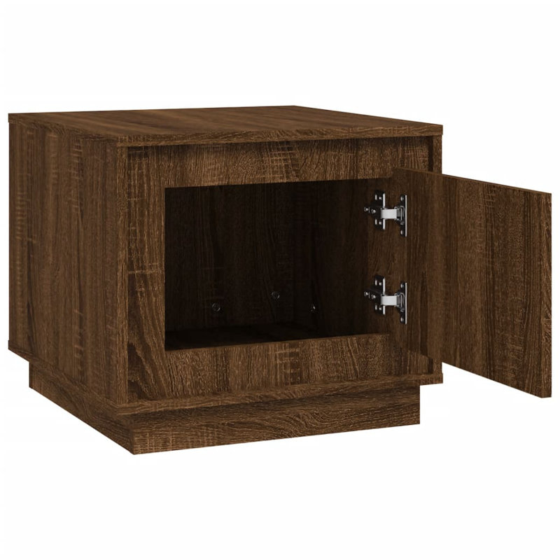 Nikolov End Table, Brown Oak