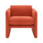 Fauteuil avec accoudoirs ondulés-621019227