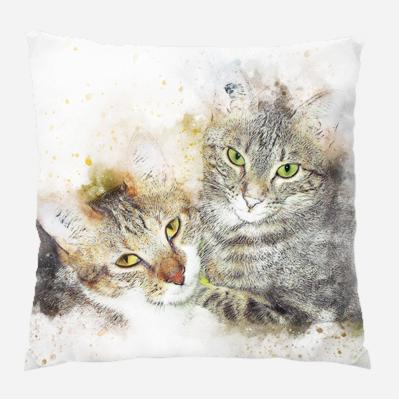 Housse et insert de coussin carré Fabricius, Microsuède, Intérieur