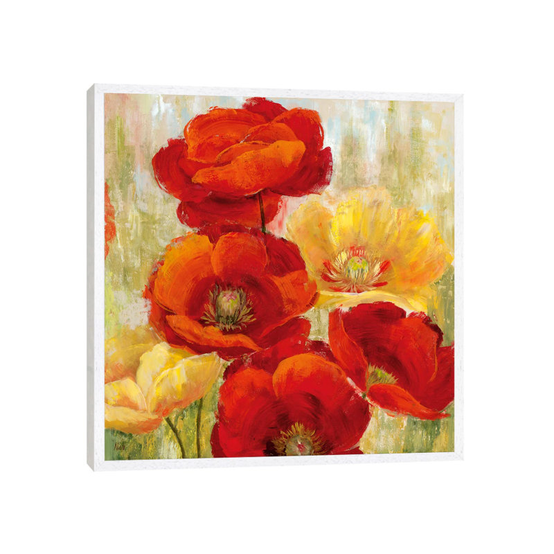 Flourishing Meadow II by Nan - Painting on Canvas, 66.04 cm H x 66.04 cm W, White Framed