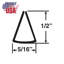 Outwater Plastics 1/4 Inch Styrene Plastic U Channel/C Channel 48 Inch Lengths-78738305