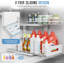 Rangement sous l'évier avec rails professionnels, deux tiroirs coulissants, hauteur réglable, cadre en métal durable pour le rangement de la cuisine et de la salle de bain-112366053-112366049