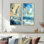 Watcher mouette au-dessus de la côte I - animaux, art sur toile 2 panneaux