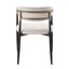 Chaise d'appoint en lin (ensemble de 2)