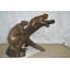 Statue de deux jaguars sur un arbre en bronze - Taille: L 66 po x l 34 po x H 44 po.