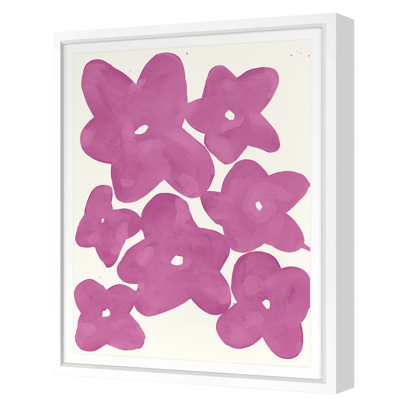 Ghost Abstract 5 Print by Kate Roebuck, 30" H x 24" W, White Framed