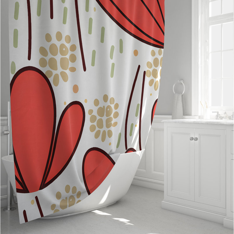 Stanislas Floral Shower Curtain, 72" H x 70" W