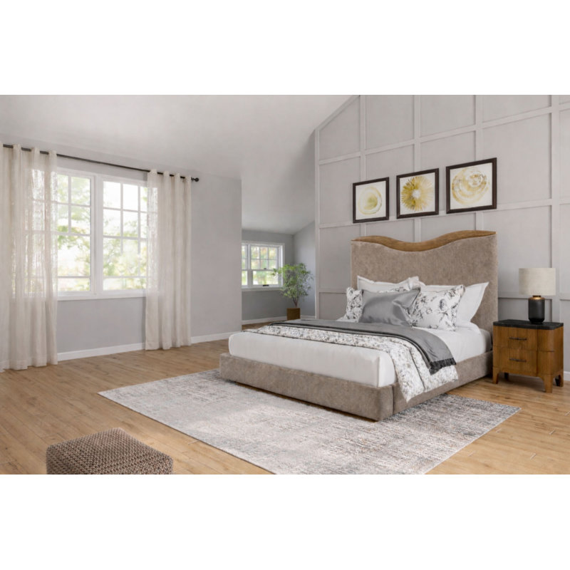 Ensemble de chambre avec très grand lit 2 pièces Carstens, Très grand lit