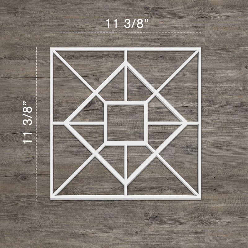 Jamestown Wall Panel, 11.375" H x 11.375" W x 0.375" D
