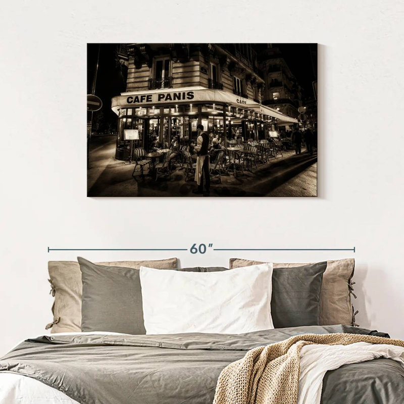 Yarlin Paris Café la nuit, H 30 po x l 45 po