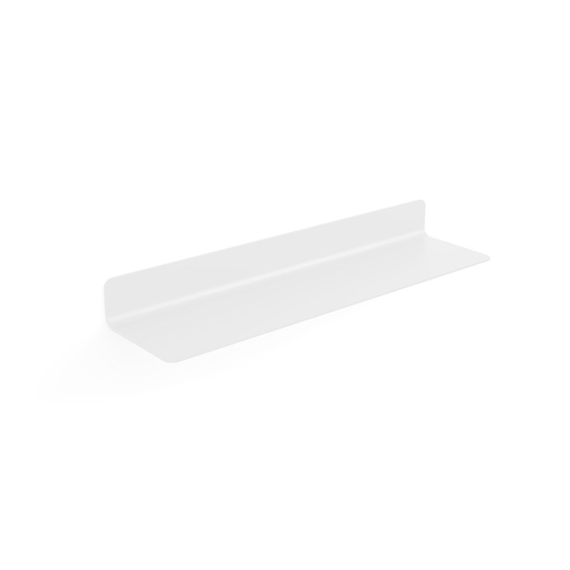 Kowalewski Floating Shelf, White, 2" H x 17.9" W x 4.4" D
