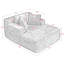 Méridienne rembourrée avec assise profonde Living Room-1688832292