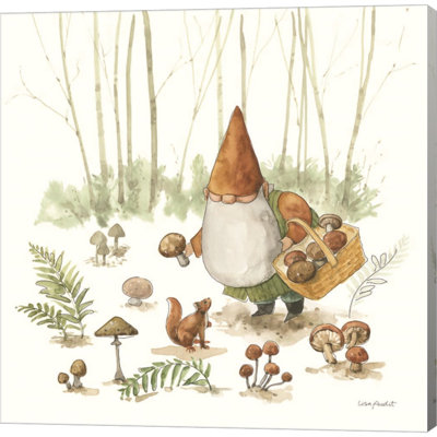 «Everyday Gnomes IX - Mushroom» par Lisa Audit - peinture sur toile sans cadre